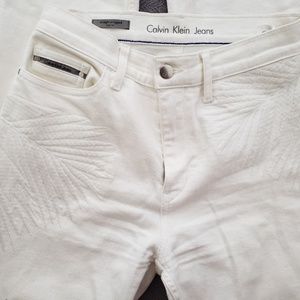 White Straight Cropped High Rise Calvin Klein's-28